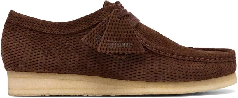 Clarks Originals Wallabee suède derby schoenen Bruin