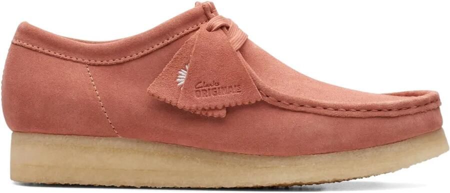 Clarks Originals Wallabee suède veterschoenen Oranje