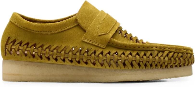 Clarks Originals Wallabee Weave loafers met ronde neus Groen