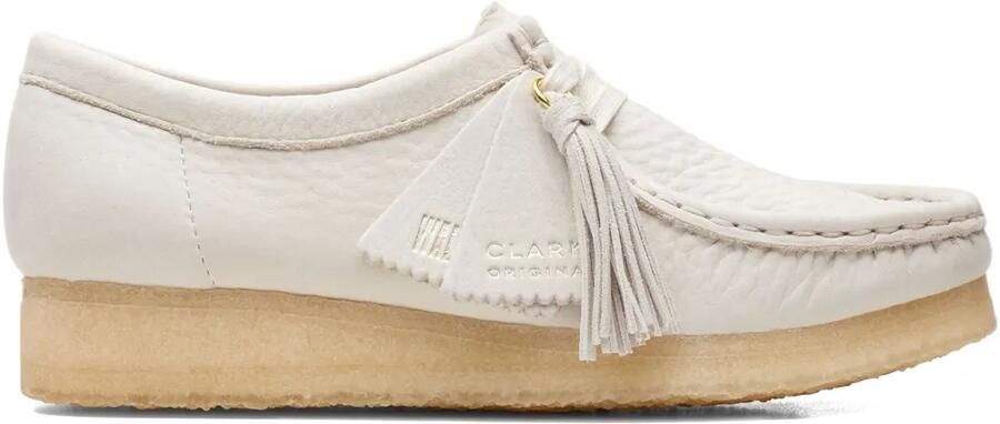 Clarks Originals Wallabee "White Nubuck" loafers Beige