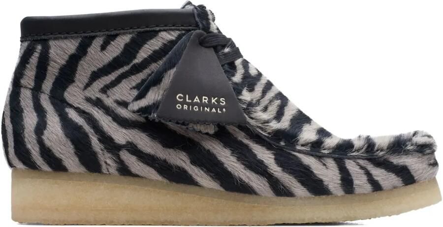 Clarks Originals Wallabee "Zebra Print" laarzen Zwart