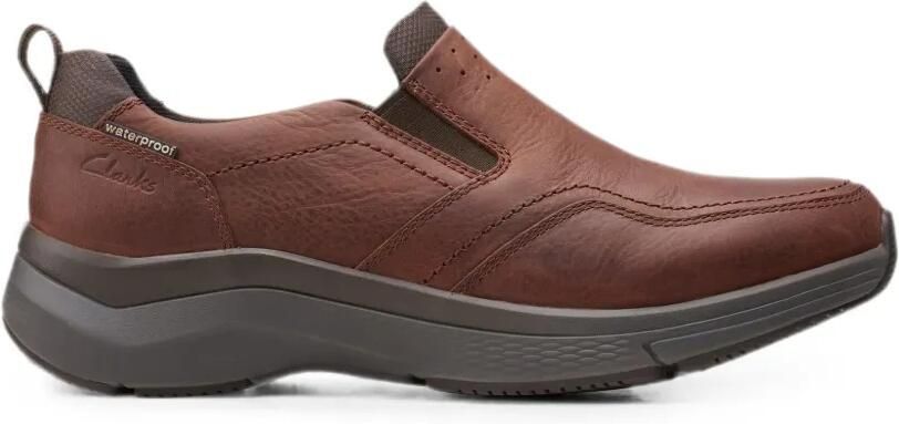 Clarks Originals Wave 2.0 Edge leren sneakers Bruin