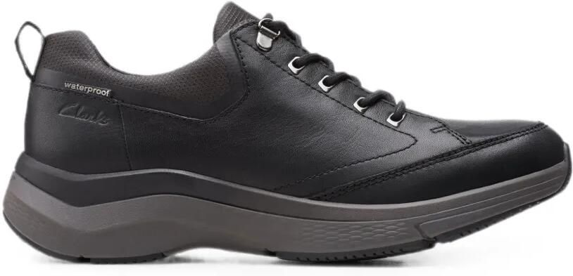 Clarks Originals Wave 2.0 Vibe leren sneakers Zwart