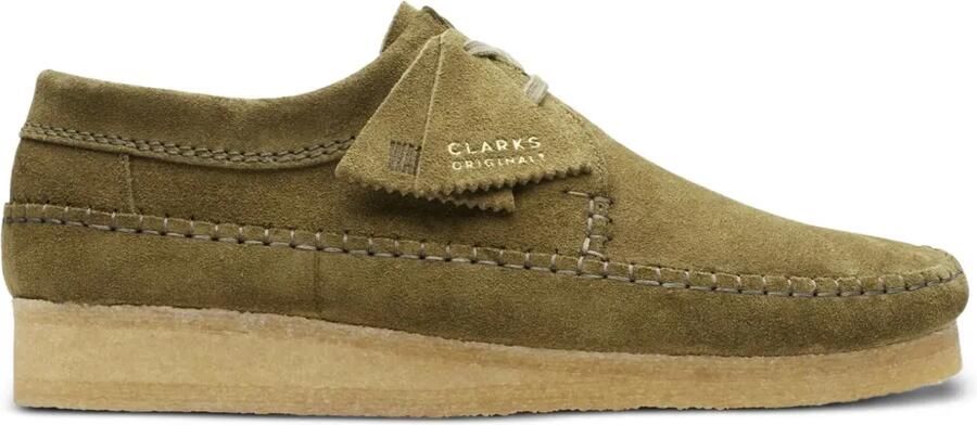Clarks Originals Weaver "Dark Green Suède" desert boots Groen