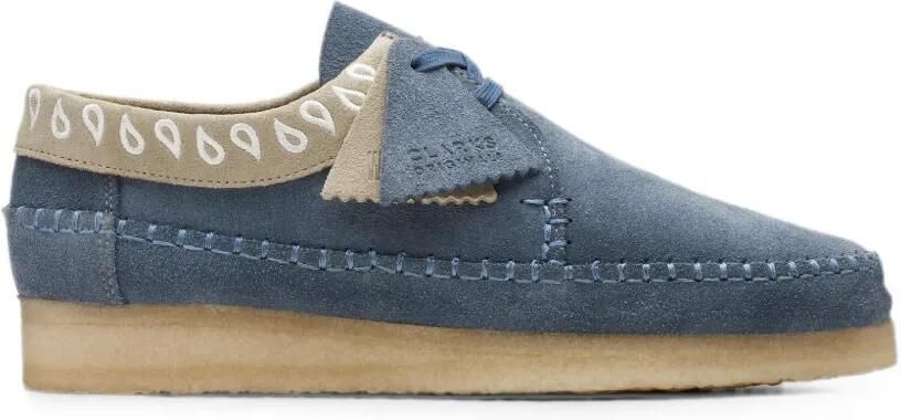 Clarks Originals Weaver derby veterschoenen met stiksels Blauw