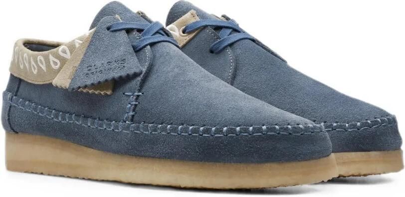 Clarks Originals Weaver derby veterschoenen met stiksels Blauw - Foto 2