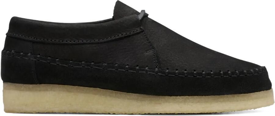 Clarks Originals Weaver Tie "Black Suede" derby schoenen Zwart