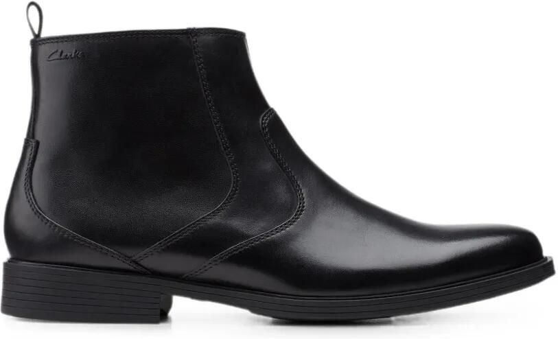 Clarks Originals Whiddon leren enkellaarzen met rits Zwart