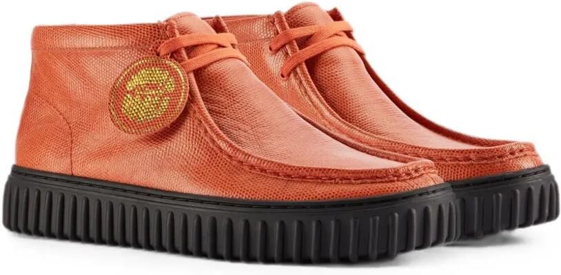 Clarks Originals x Martine Rose Torhill Hi leren laarzen met hagedissen-effect Oranje - Foto 2