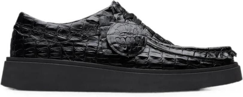 Clarks Originals x Martine Rose Torview derby schoenen met krokodillen-reliëf Zwart