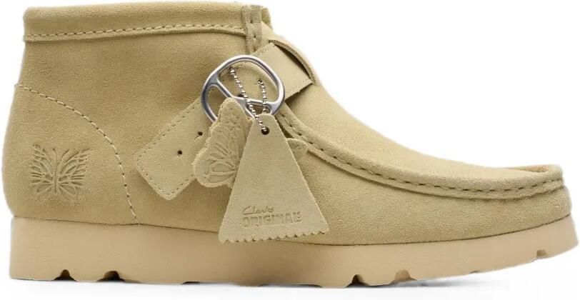 Clarks Originals x Needles Walla suède desert boots met band Beige