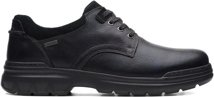 Clarks Rockie 2 "Black" derby schoenen Zwart