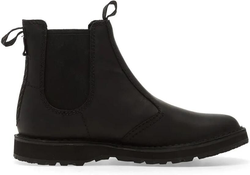 Clarks Solsbury Easy leren enkellaarzen Zwart