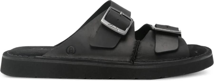 Clarks Solsbury Strap sandalen met gespsluiting Zwart