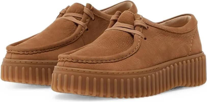 Clarks Torhill Bee derby schoenen met plateauzool Bruin - Foto 3