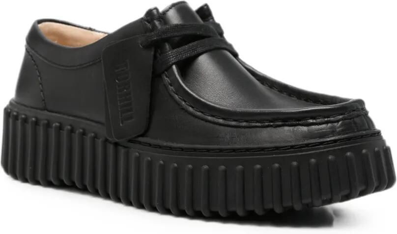 Clarks Torhill Bee leren derby schoenen Zwart - Foto 2