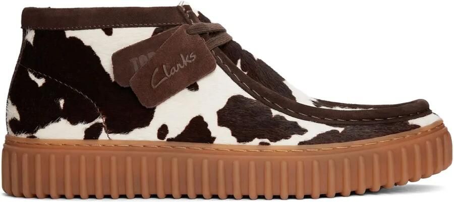 Clarks Torhill Hi "Brown White" laarzen Bruin