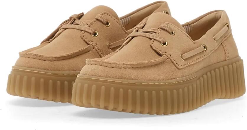 Clarks Torhill loafers met chunky zool Beige - Foto 3