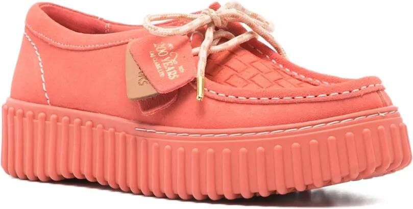 Clarks Torhill loafers Rood