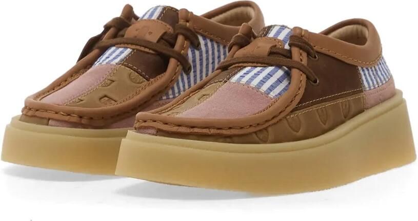 Clarks Torview derby schoenen met patchwork Bruin - Foto 2