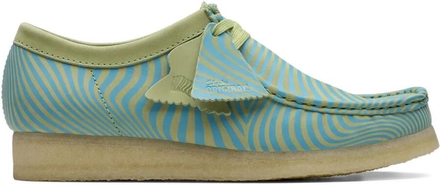 Clarks Wallabee "Blue Green" loafers Blauw