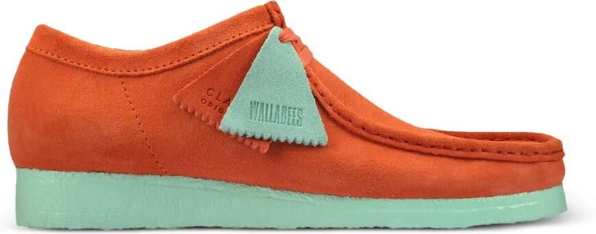 Clarks Wallabee "Coral" desert boots Oranje