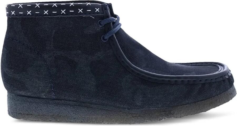 Clarks Wallabee "Denim" desert boots Blauw
