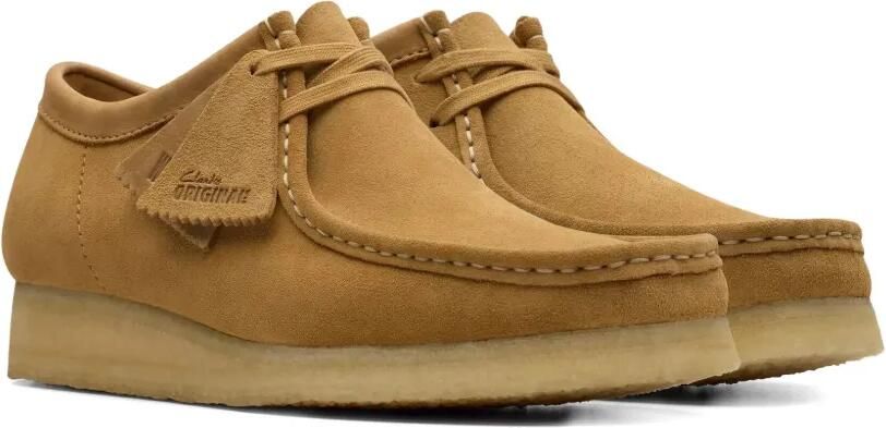 Clarks Wallabee suède derby schoenen Bruin - Foto 4