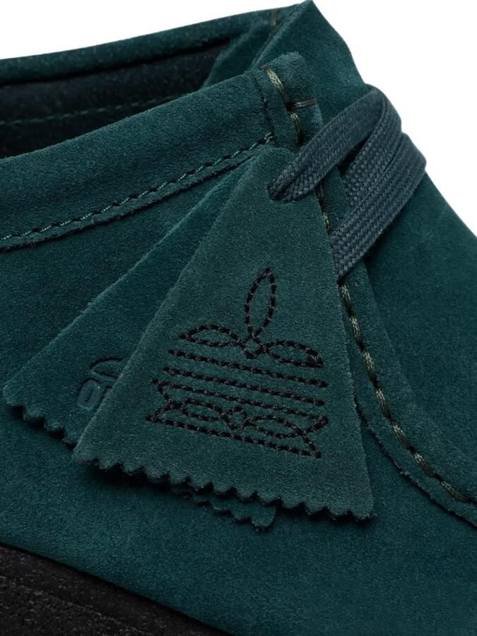 Clarks Wallabee suede loafers Groen - Foto 2