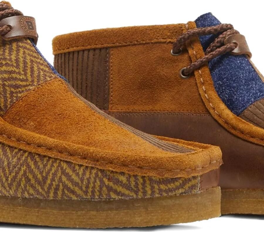 Clarks x Bodelga Originals Wallabee 2.0 "Heritage Patchwork" laarzen Bruin