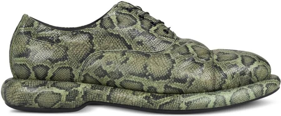Clarks x Martine Rose "Green" Oxford schoenen Groen