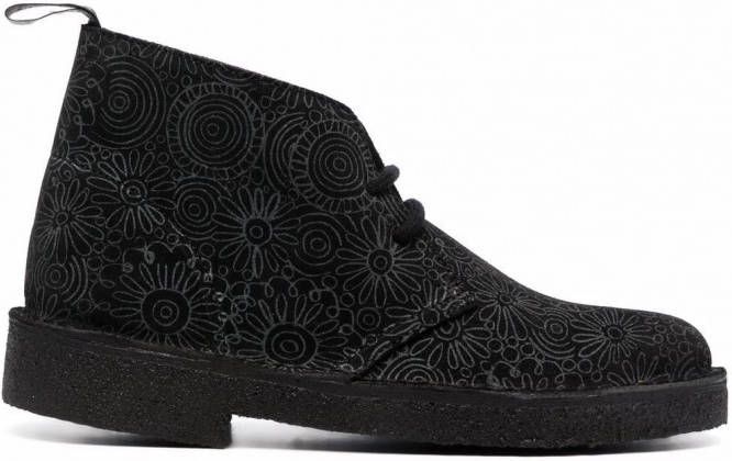 Clarks Enkellaarzen met veters Zwart