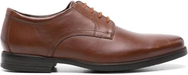 Clarks Howard leren derby schoenen Bruin