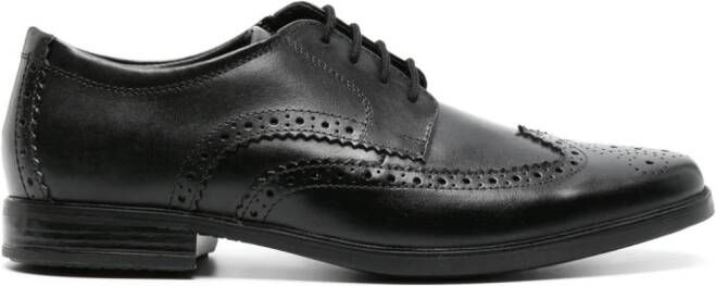 Clarks Howard Wing leren brogues Zwart