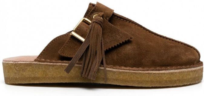 Clarks Muiltjes met gesp Bruin