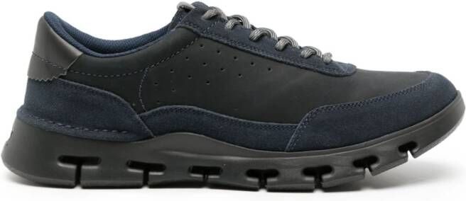 Clarks Nature X One leren sneakers Blauw