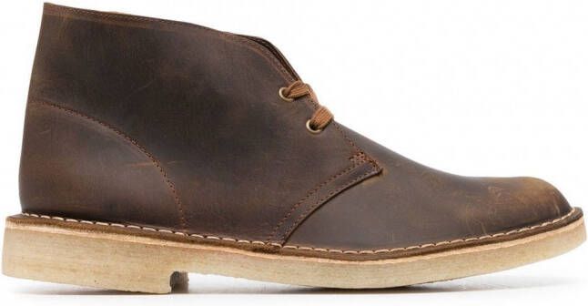 Clarks Originals Leren enkellaarzen Bruin