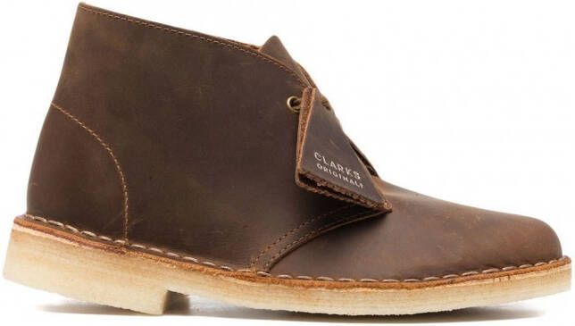 Clarks Originals Desert leren enkellaarzen Bruin