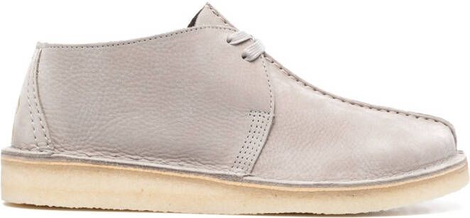 Clarks Originals Desert Trek leren schoenen Grijs