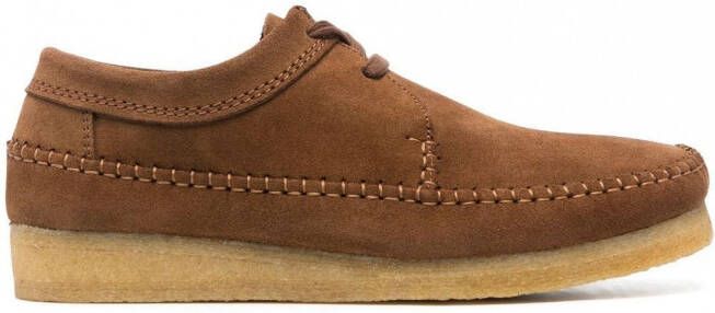 Clarks Originals Iconic suède Weaver schoenen Bruin