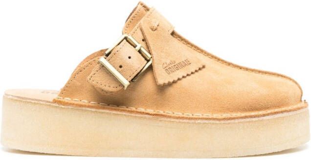 Clarks Originals Klompen met plateauzool Bruin