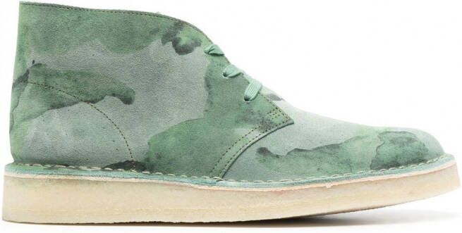 Clarks Originals Laarzen met print Groen
