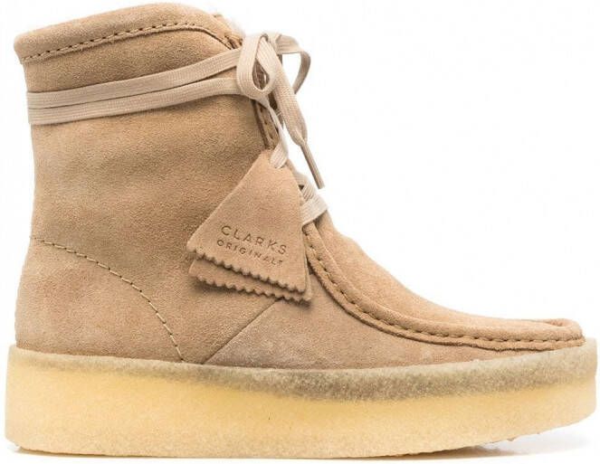 Clarks Originals Enkellaarzen met veters Beige