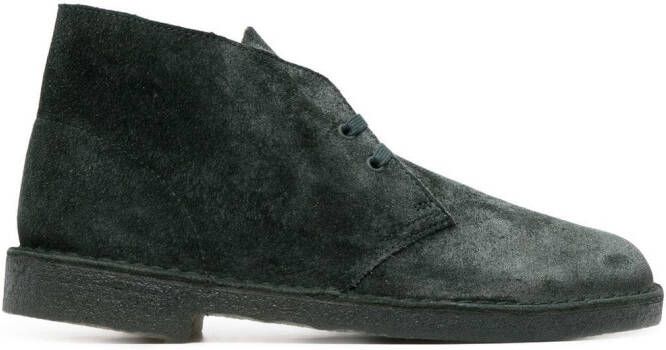 Clarks Originals Suède veterlaarzen Groen