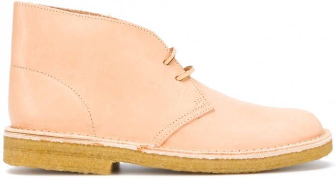 Clarks Originals Leren enkellaarzen Beige