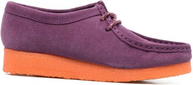 Clarks Originals Loafers met colourblocking Paars