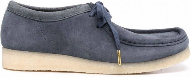 Clarks Originals Suède bootschoenen Blauw