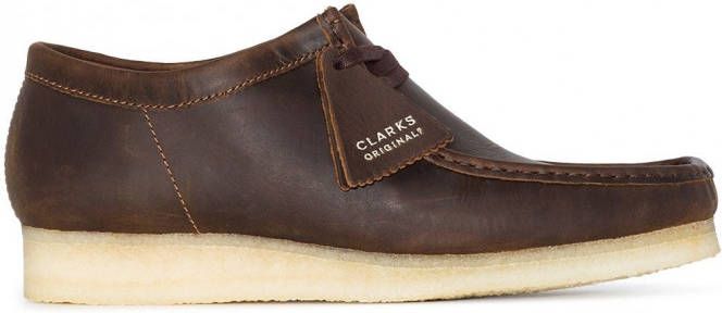 Clarks Originals Wallabee leren veterlaarzen Bruin