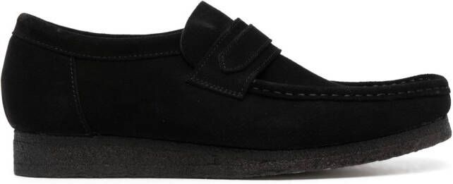 Clarks Originals Wallabee suède loafers Zwart