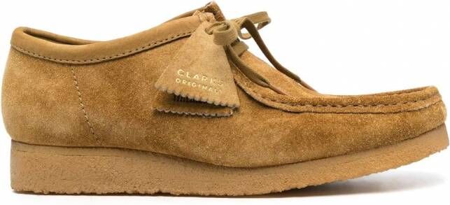 Clarks Wallabee suède veterschoenen Geel